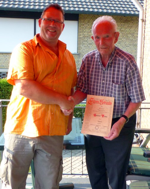 Schon 60 Jahre ist Heinrich Peters Mitglied beim ASV