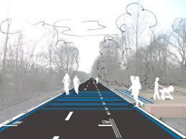 Lediglich Fußgänger oder Inliner kreuzen den Radweg. Grafik (Archiv): ADFC