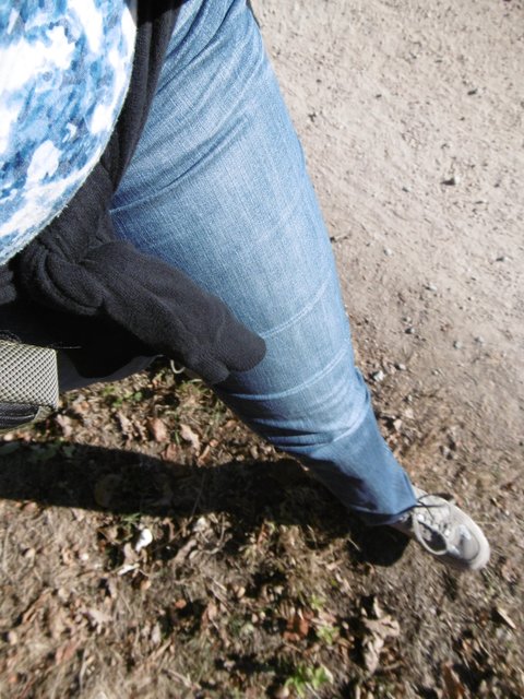 zu Fuß in der Oktober-Sonne in Haltern-Hullern ...