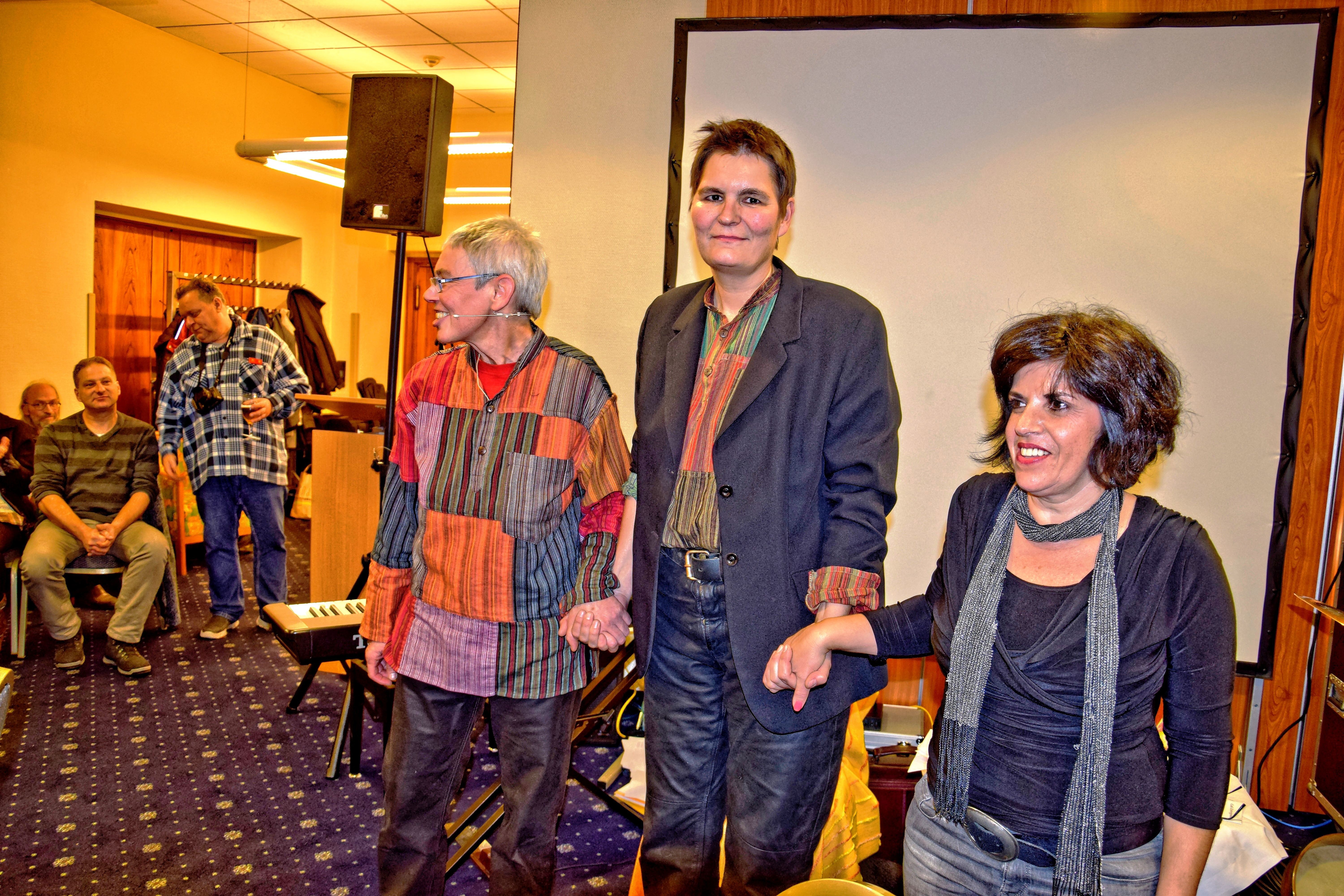 Christiane Schwarze, Eva Batt und Angela Frontera
