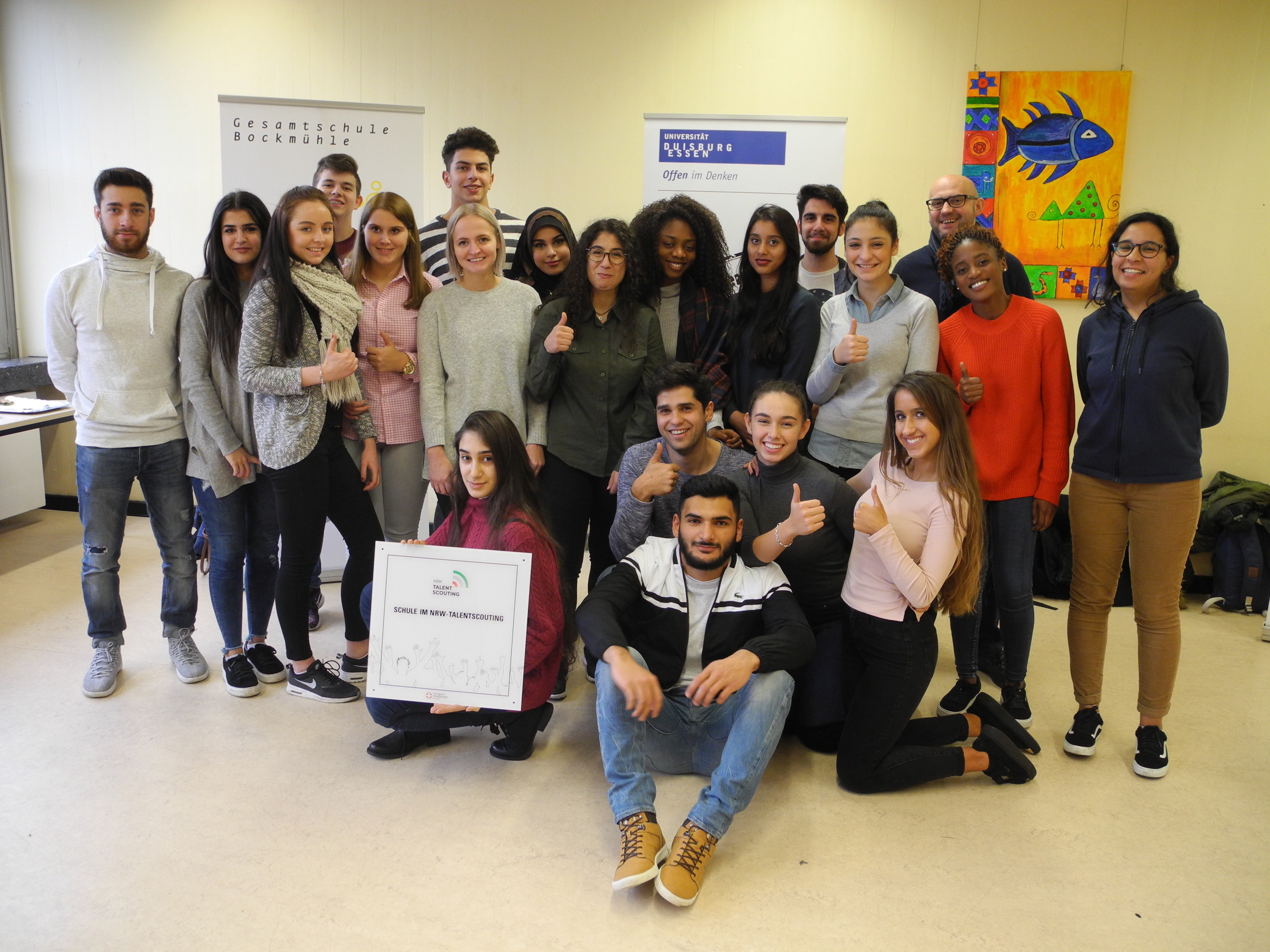 Talentierte Glückskinder der Essener Gesamtschule Bockmühle. Fotos: Schattberg