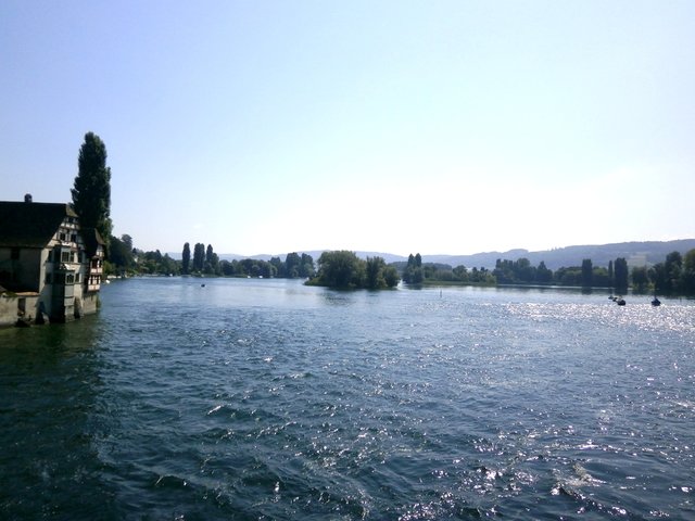 Stein am Rhein, bye, bye... Hier beginnt wieder der Untersee