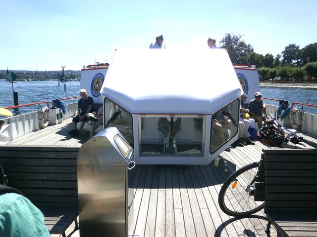 Absenken des Führerhauses wegen der Brücken