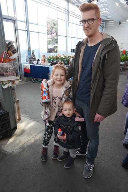 Die Kinder freuten sich über einen Schokoladen-Nikolaus.