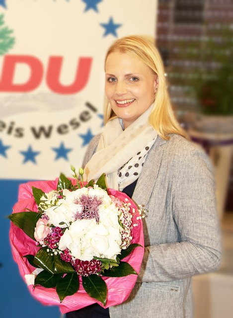Charlotte Quik bei der Aufstellungsversammlung.