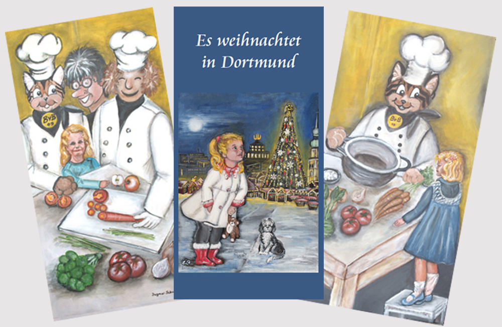 Drei Postkartenmotive zugunsten der Dortmunder Tafel für Kinder