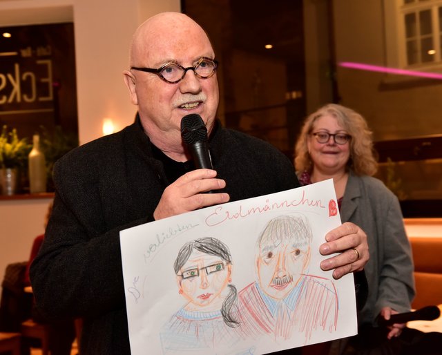 Pinzipal Christian Stratmann bei der Stadtspiegel-Benefizversteigerung 2016 im Eckstein Recklinghausen.