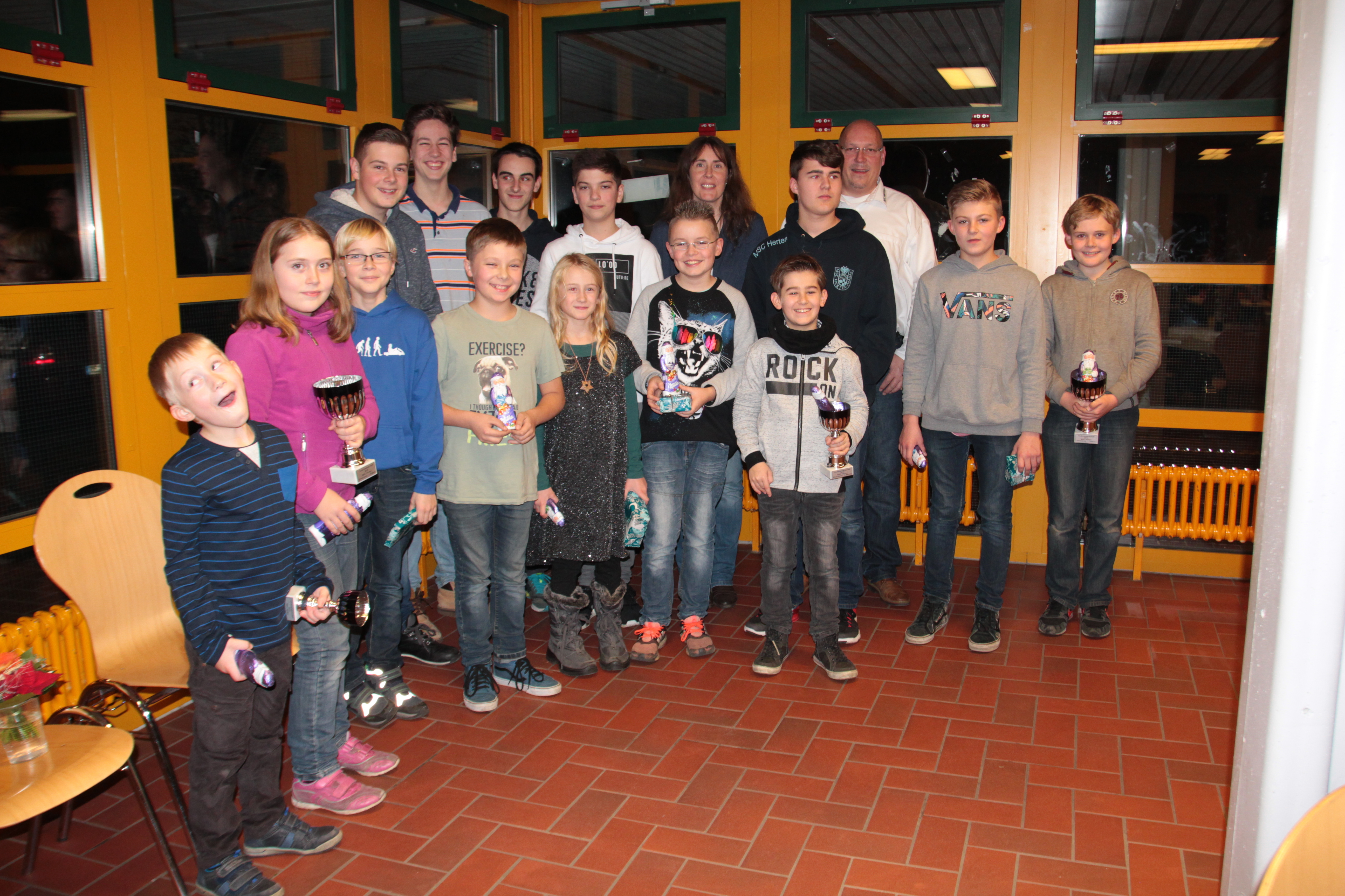 Die erfolgreiche Jugendgruppe des MSC Herten