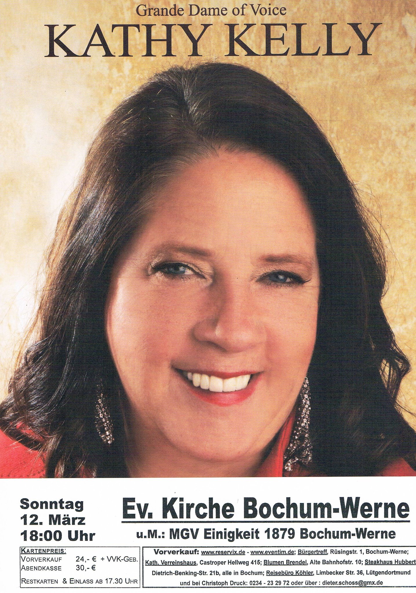 Frühjahrskonzert mit Kathy Kelly ( The Kelly Family ) und dem