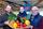 Ein Schild an der Decke verrät den alten und neuen Standort für Obst und Gemüse. Thomas Barbarski (Hauptverantwortlicher für den Markt), Patrick Tomascyk (Marktleiter), und Peter Bellinghausen (Bau-Koordinator) - auf dem Foto von links - freuen sich, den großzügigen und übersichtlichen Bereich am Donnerstag, 16. Februar, erstmals präsentieren zu können. Foto: S. Pollmanns