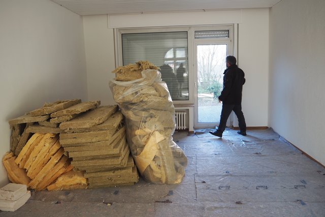 Innenansicht – noch Baustelle, bald Gemeinschaftsraum.