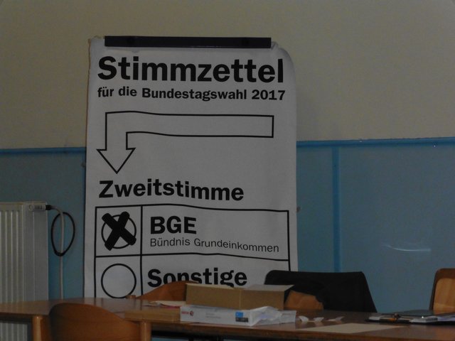 Die Zweitstimme für das Bedingungslose Grundeinkommen (BGE)
