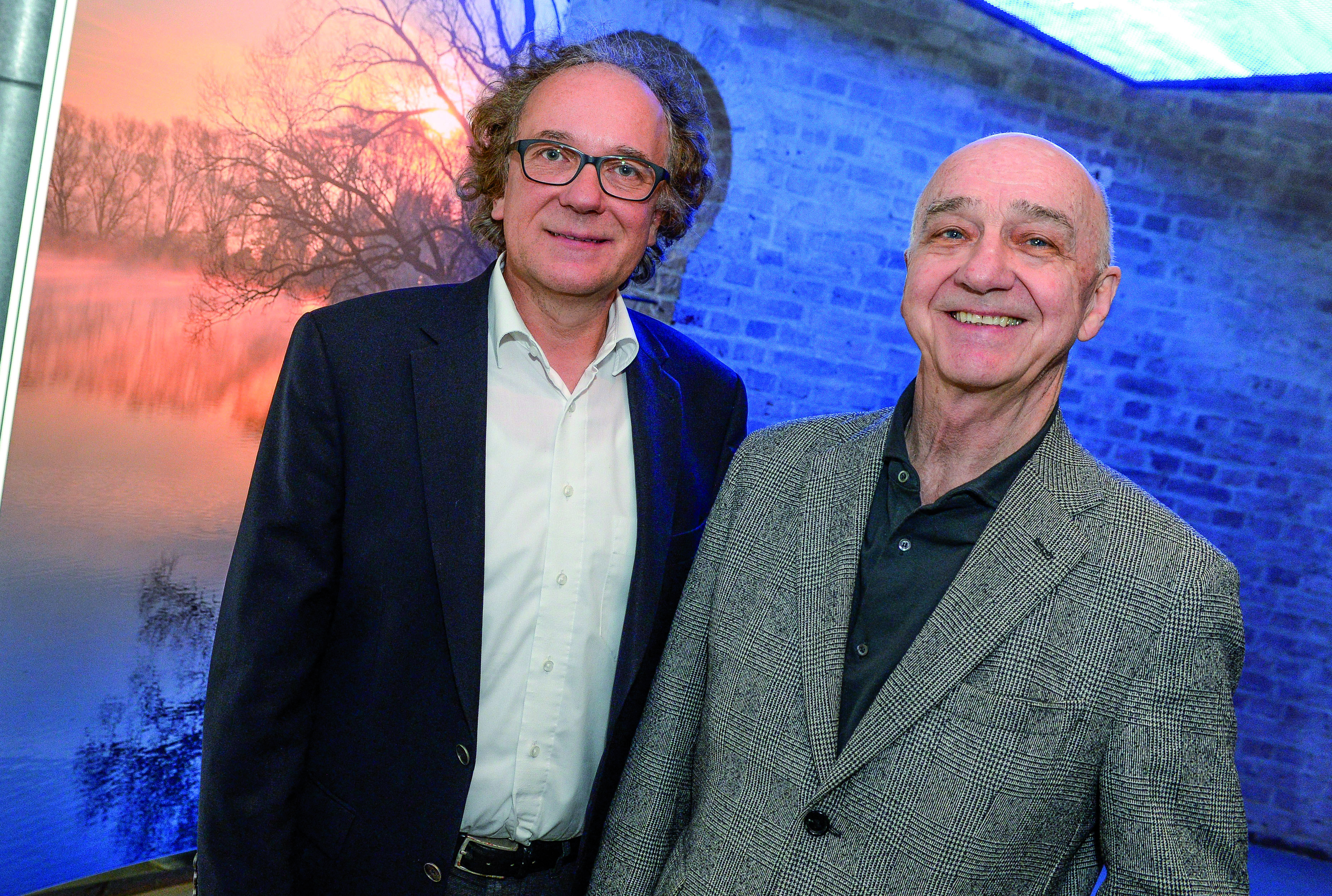 V..l. Museumsleiter Andreas Macat und Architekt Prof. Hans-Hermann Hofstadt im neue Eingangsbereich. Foto: PR-Foto Köhring/JW