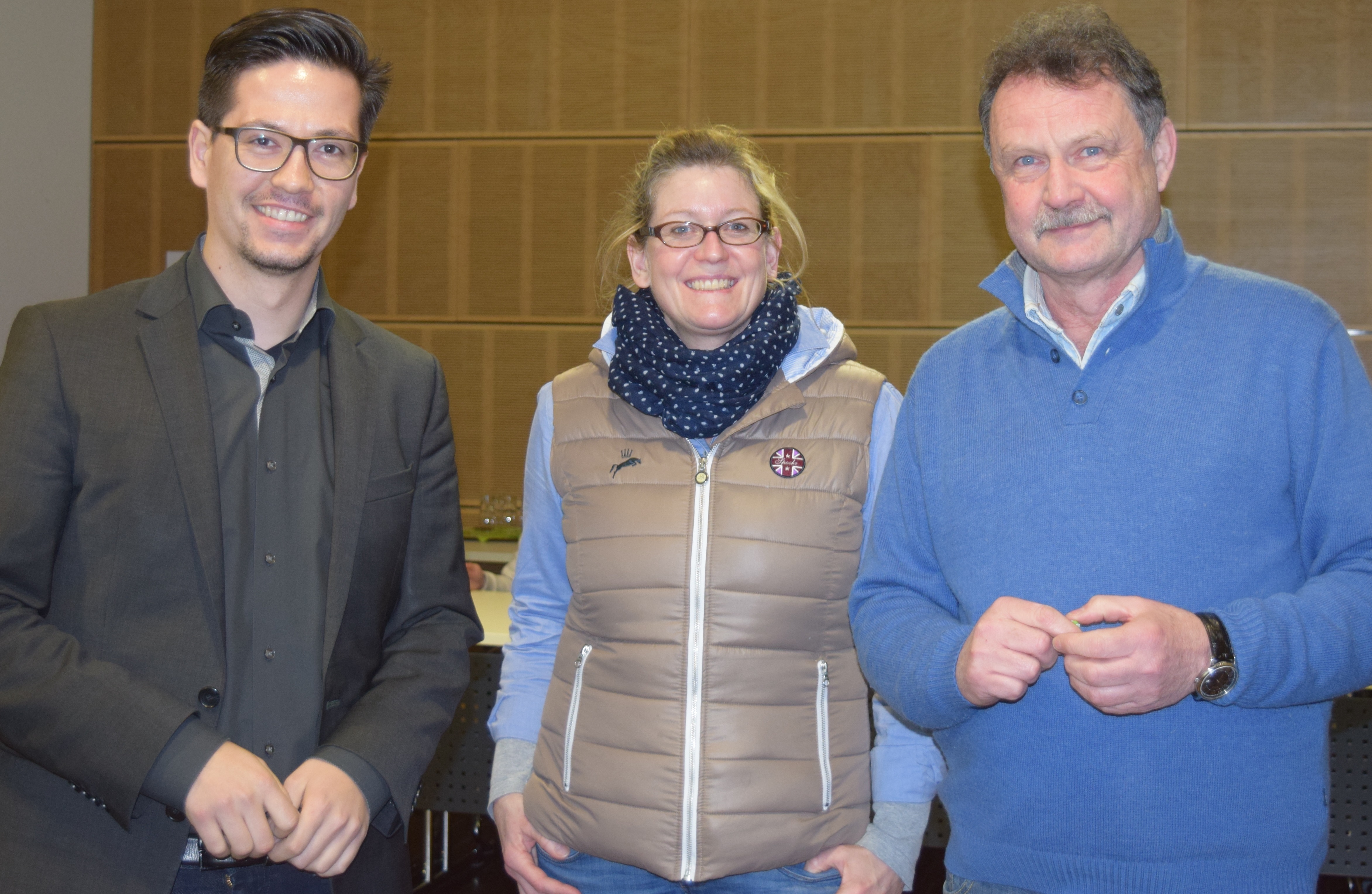 Sebastian Abel, Stephanie Schmidt und Herbert Goldmann.