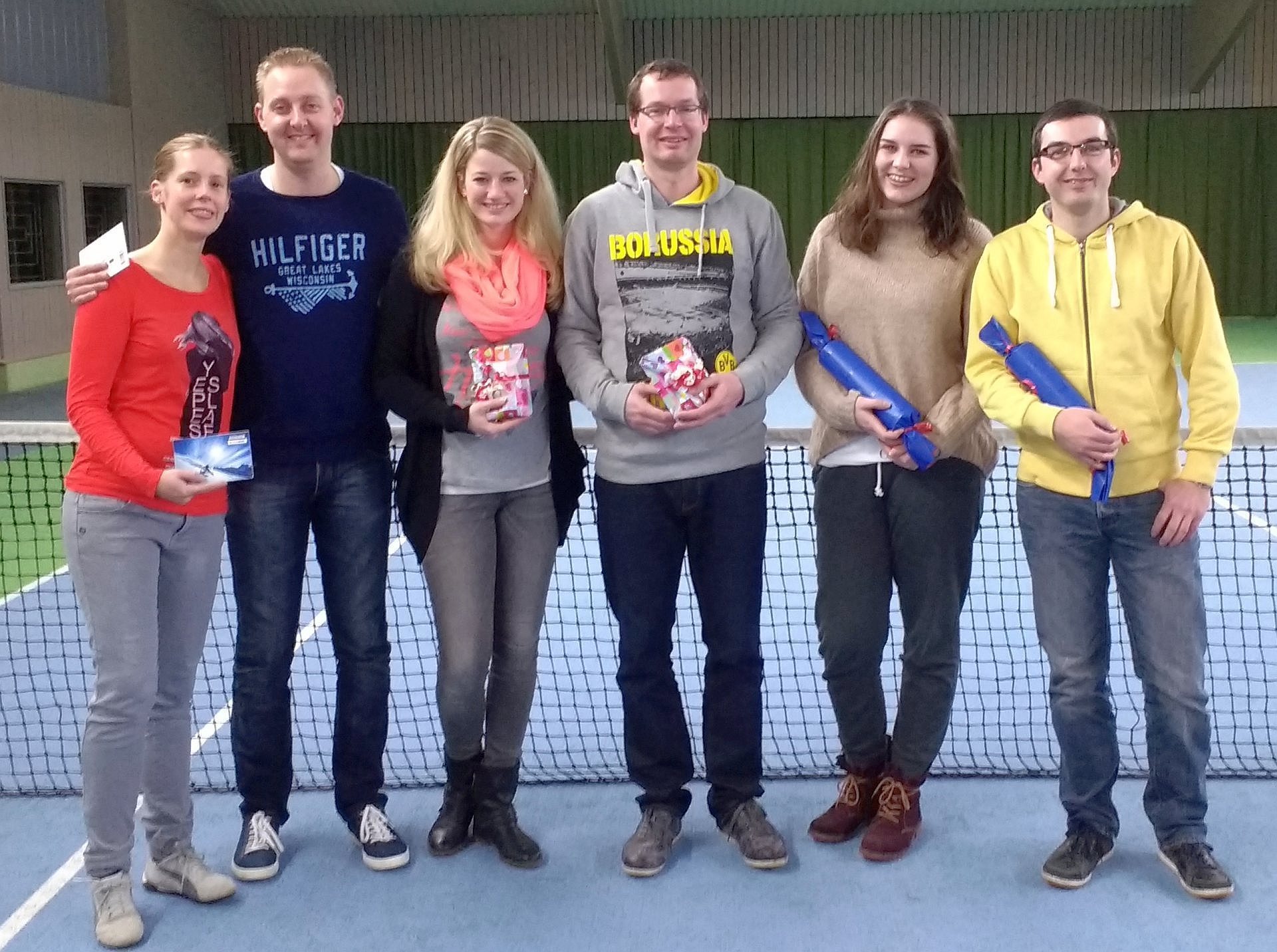 v.l. Daniela Dombach, Stefan Ruppert, Nathalie Mühlhause, Sven Seppmann, Jacqueline Schütz, Oliver Müller