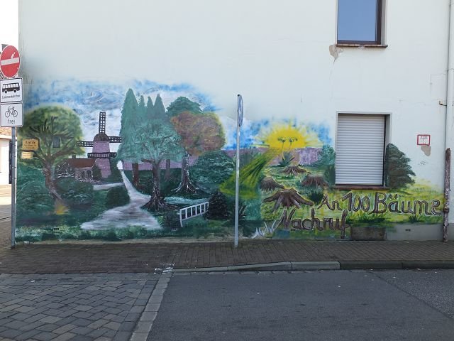 Fassadenmalerei am Nordwall