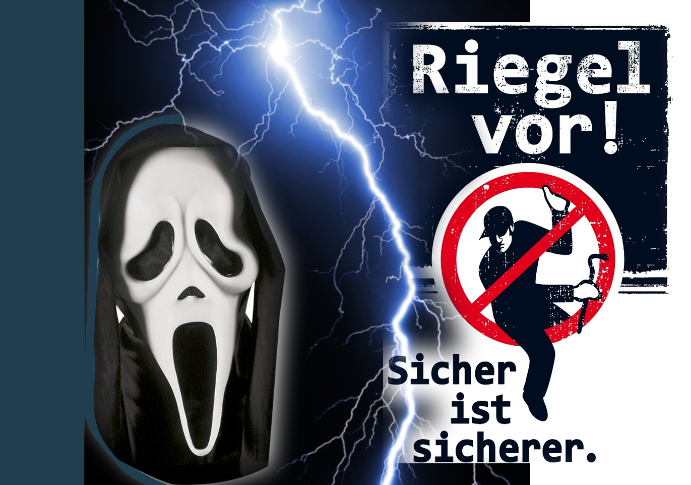 Das Logo "Riegel vor!" stammt aus der Bilddatenbank der Landespolizei NRW.