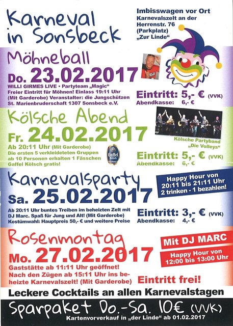Sonsbeck wird närrisch.