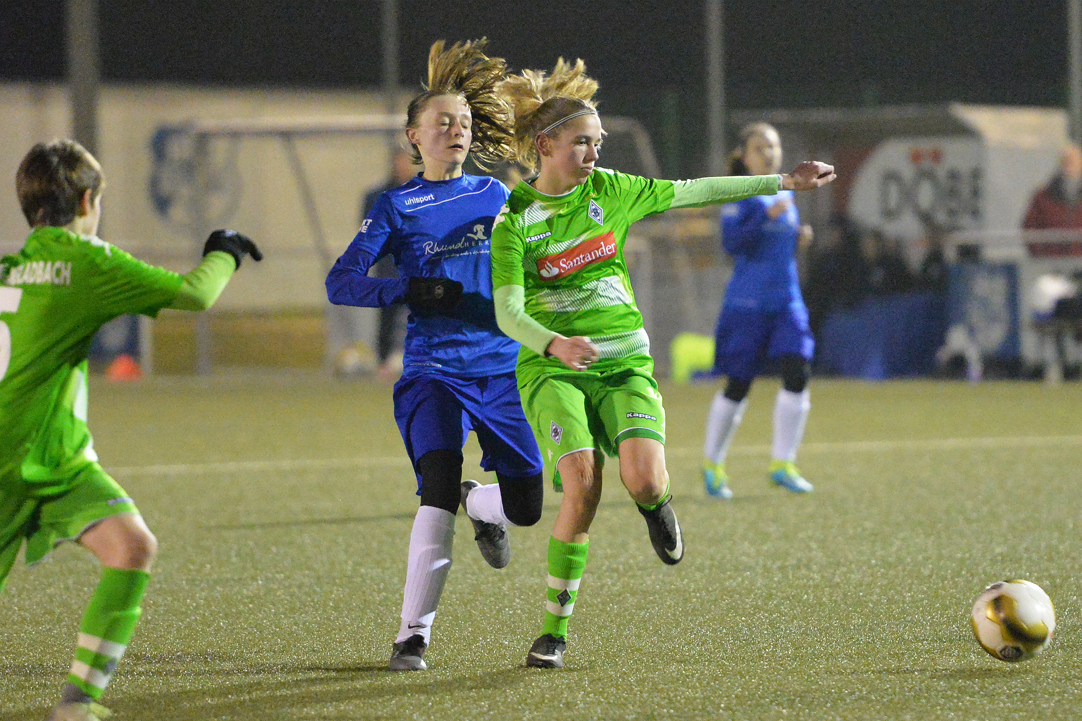 Die Mintarder Mädchen empfingen im Verbandspokal die Gladbacher Borussia.
Foto: Bangert