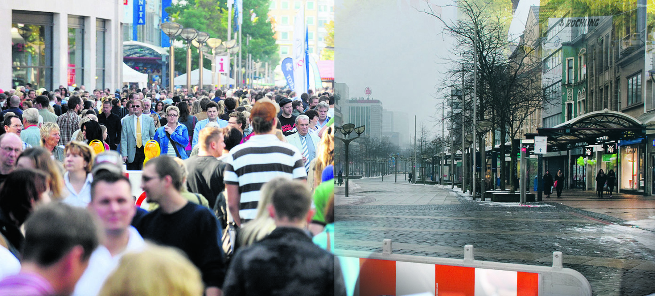 Die Zukunft der Duisburger Innenstadt sorgt wieder für Diskussionen. Baustellen, Leerstände, unfreundliche Ecken sind nur ein Teil der Probleme. Die in der City ansässigen Kaufleute machen Front gegen das geplante Designer Outlet Center.