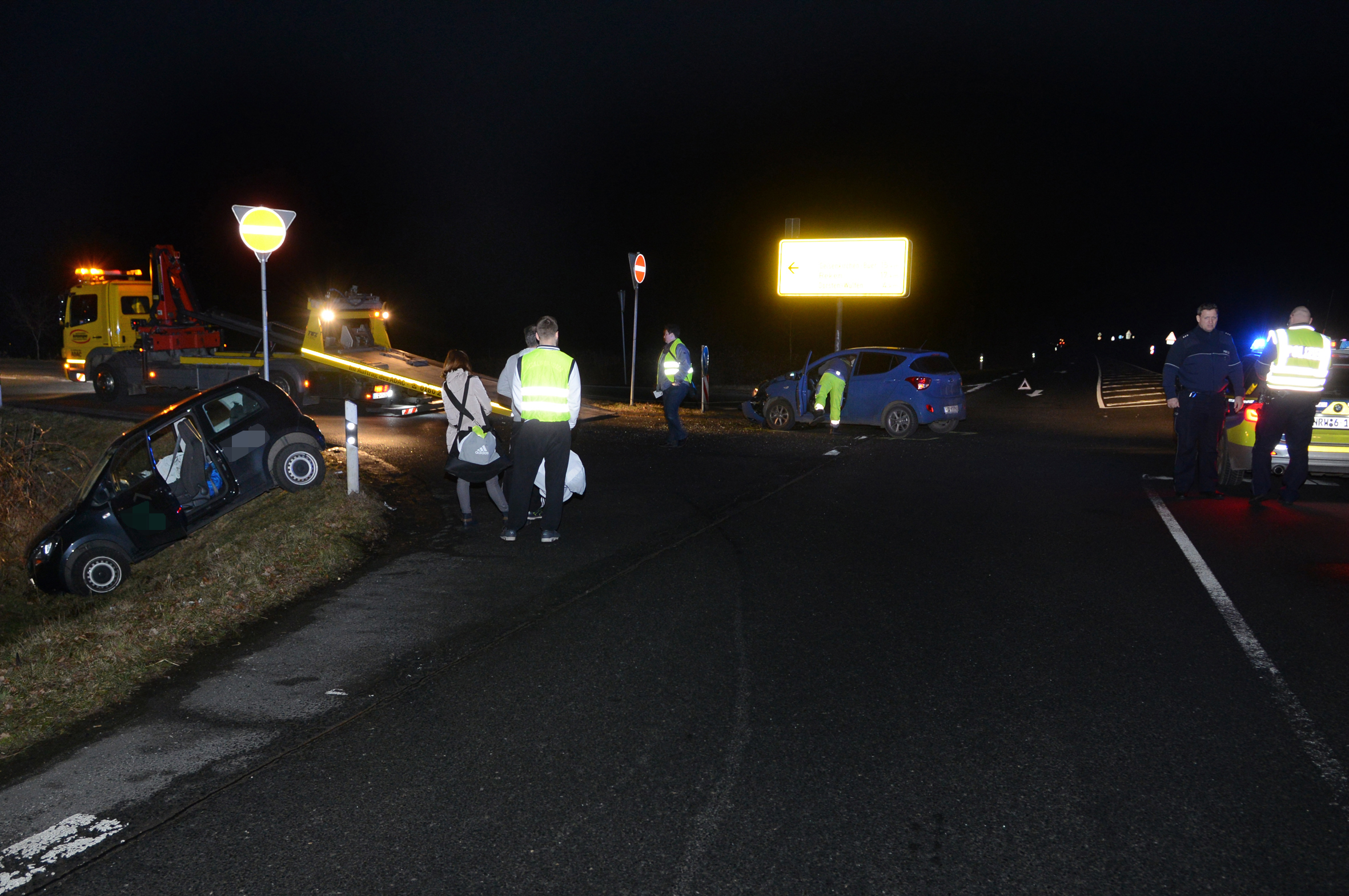 Hoher Sachschaden bei Zusammenstoß auf Halterner Straße. Foto: Bludau