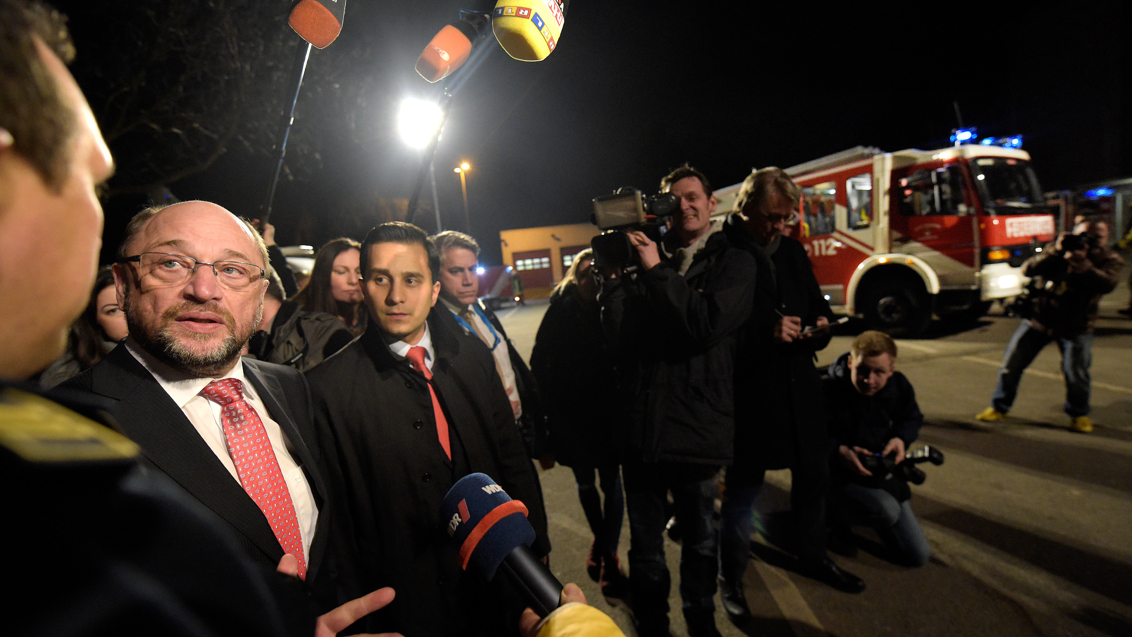 Großes Medieninteresse beim Besuch von Martin Schulz in Marxloh.