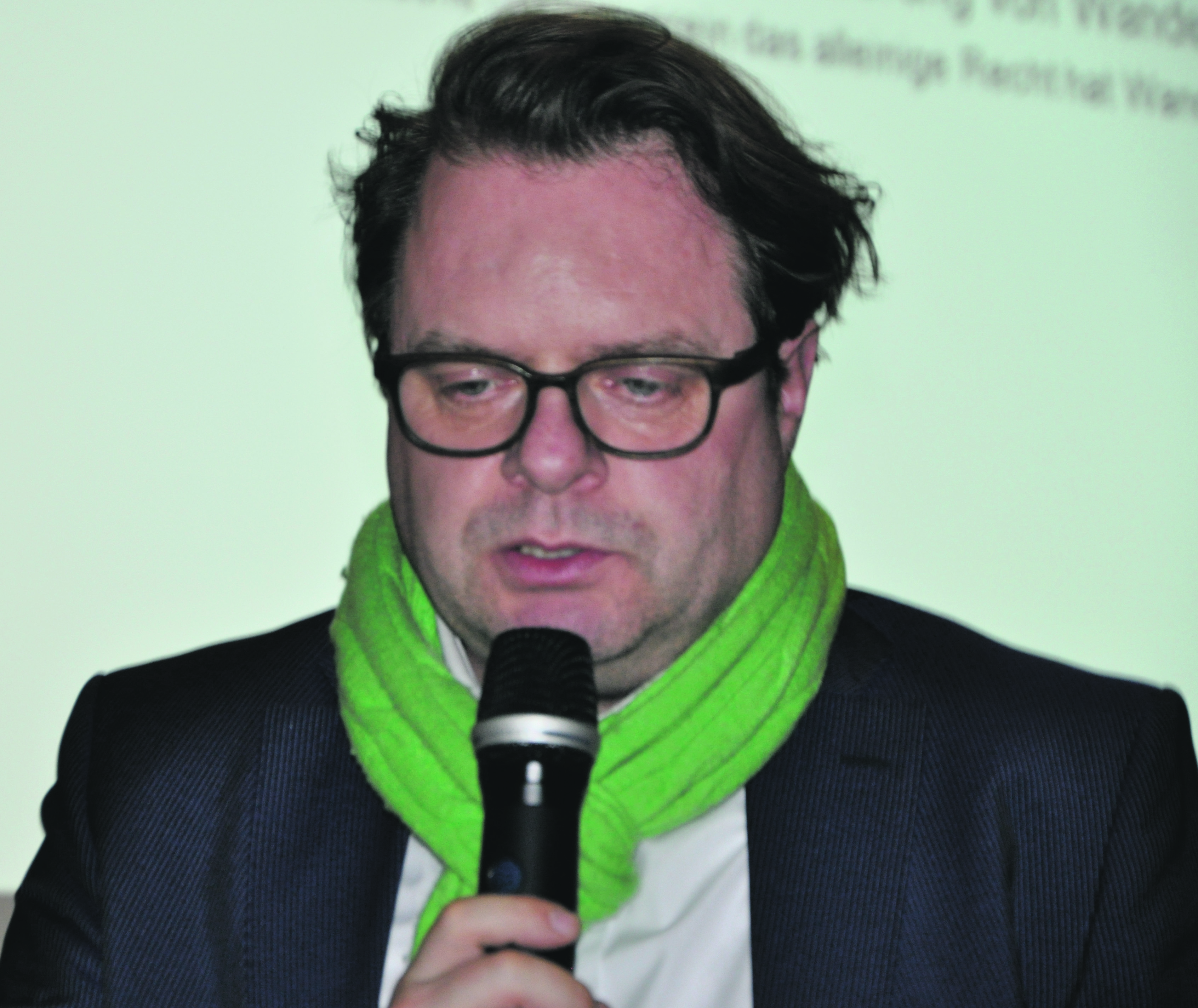 Ralph Kindel, Organisatorische Projektleitung Grüne Hauptstadt, erläuterte den Sachstand zum Baldeney Steig.
