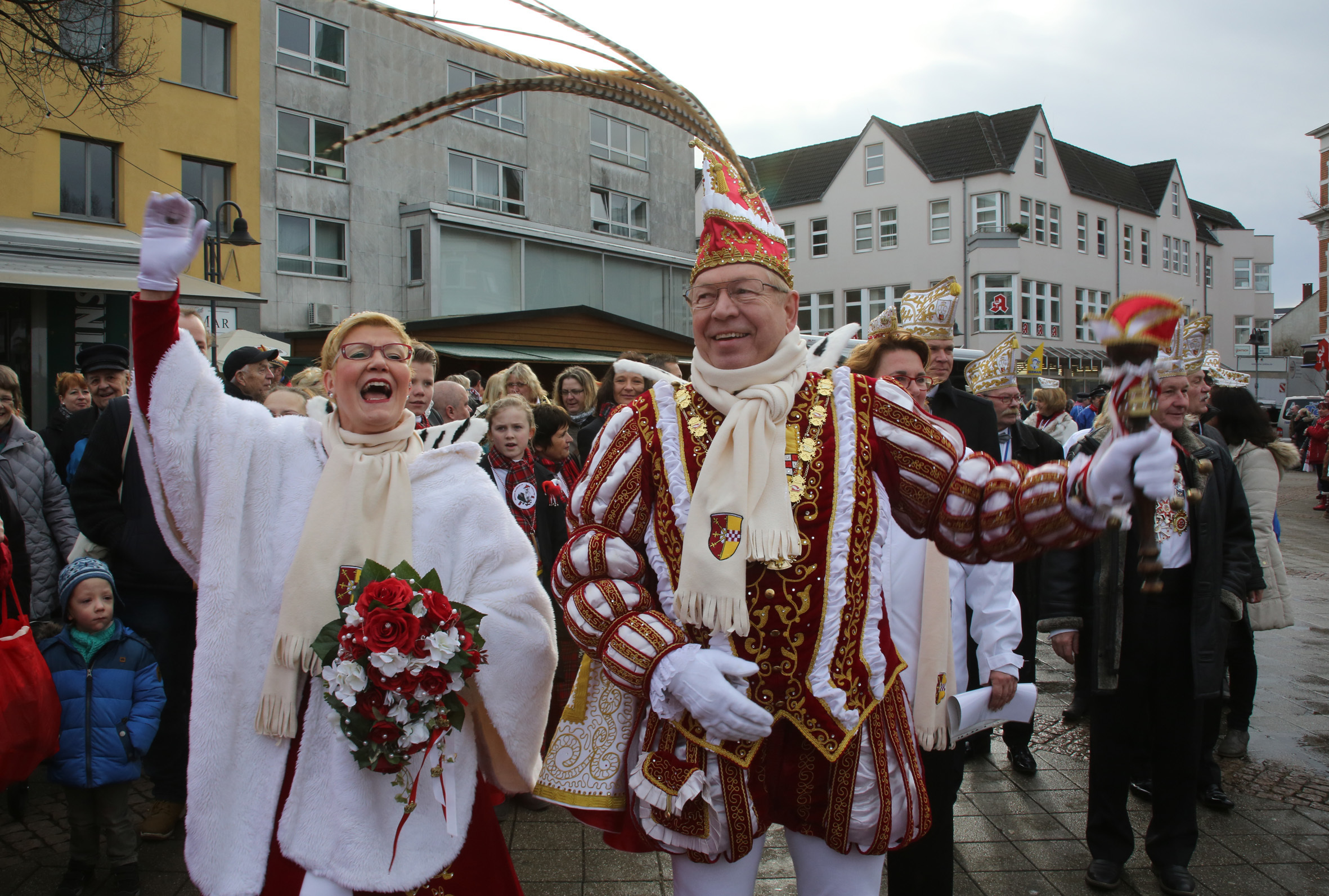 Wattenscheids Regenten: Prinz Joachim I. (Ridder) und Prinzessin Silvia I. (Wienert).