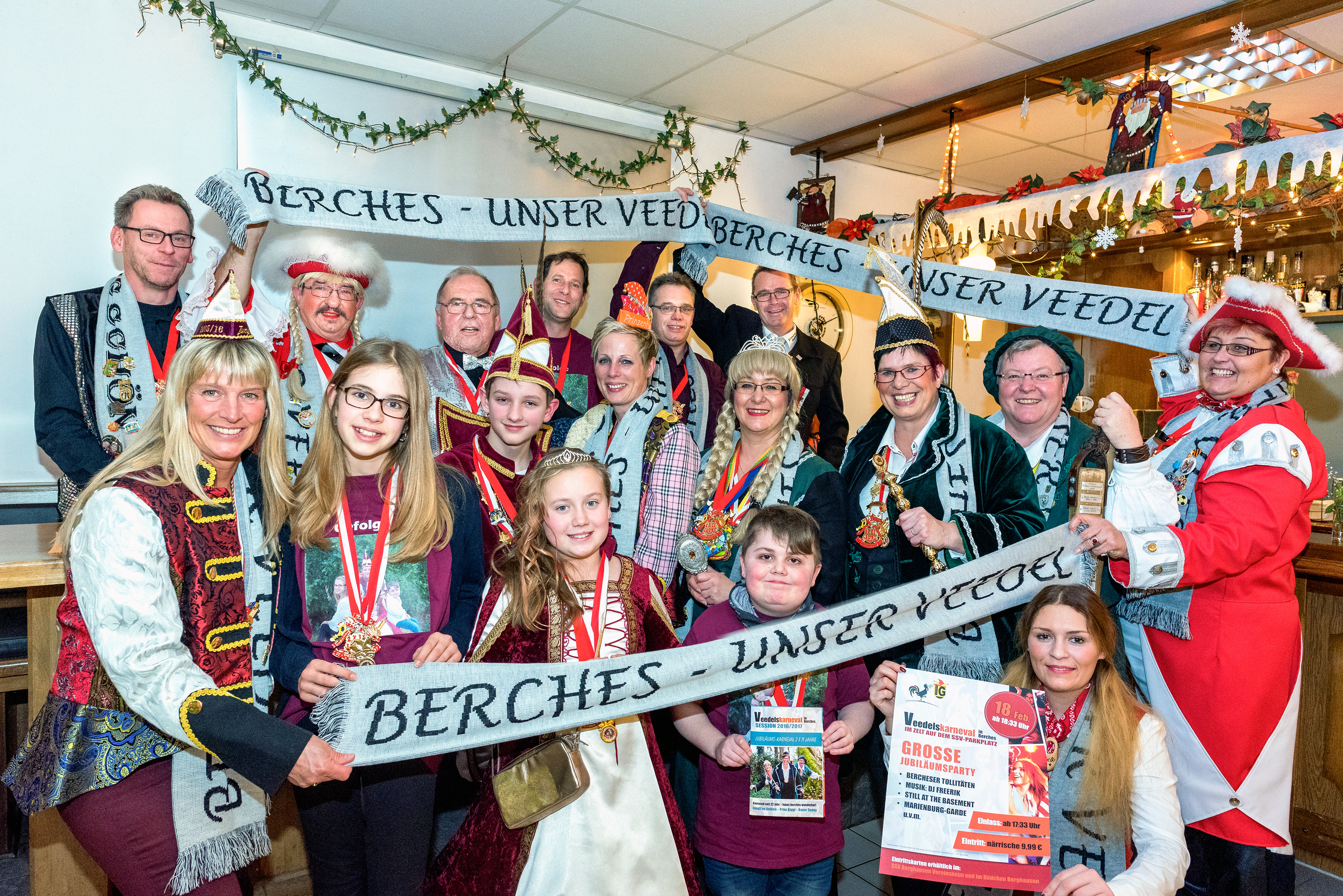 Jubiläumskarneval in Berches.