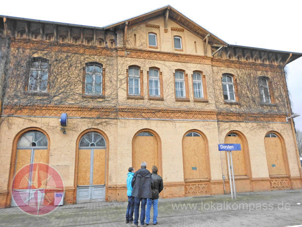 Das ungenutzte Bahnhofsgebäude. (Foto:Stadt Dorsten)