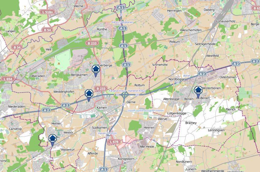 Der "Einbruchsradar" gibt einen Überblick über Einbrüche, die sich innerhalb einer Woche im Zuständigkeitsbereich der Kreispolizeibehörde zugetragen haben. Grafik: Polizei