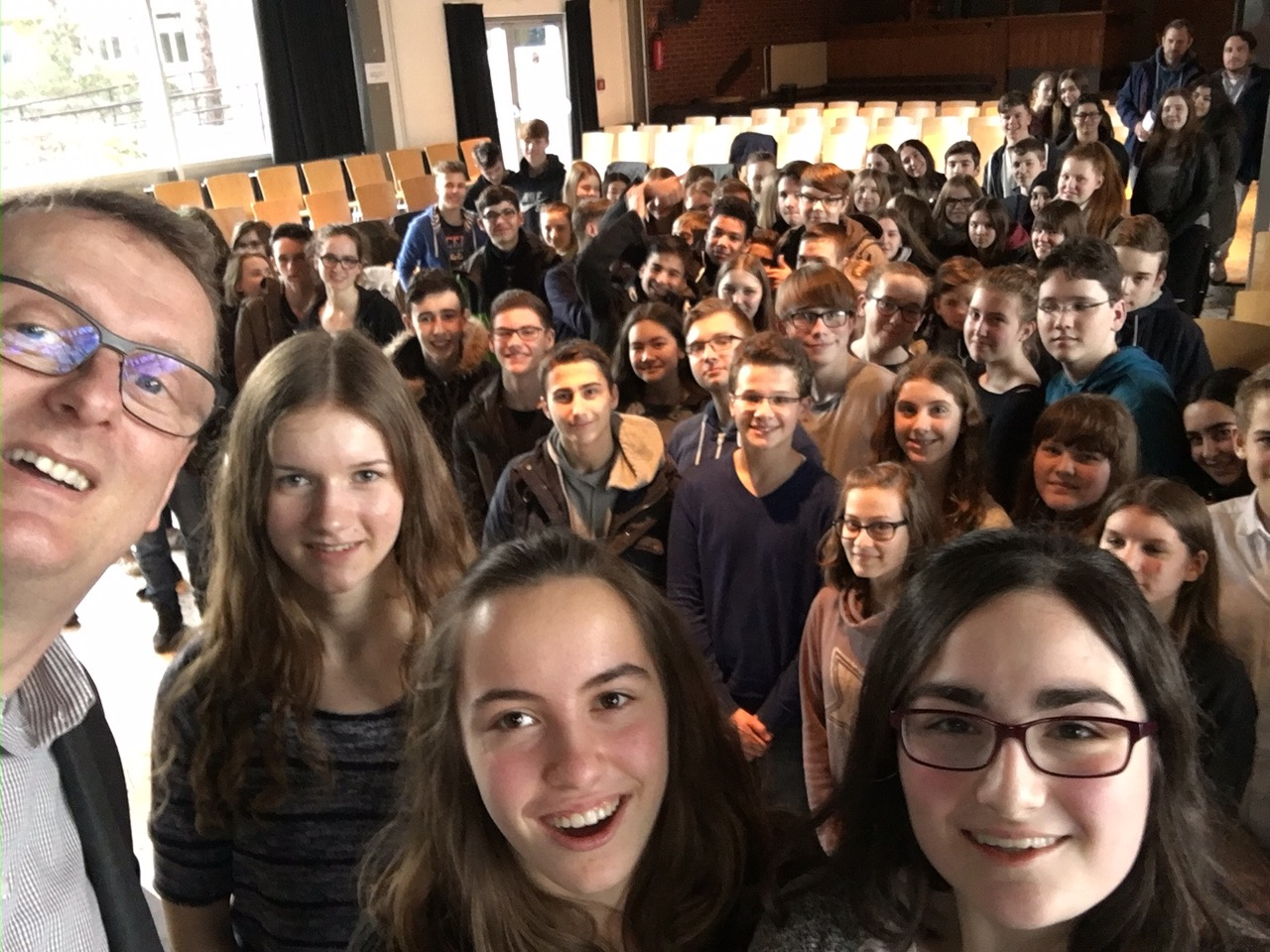 Zum Abschluss gab es ein gemeinsames Selfie mit Oliver Kaczmarek. Foto: Kaczmarek