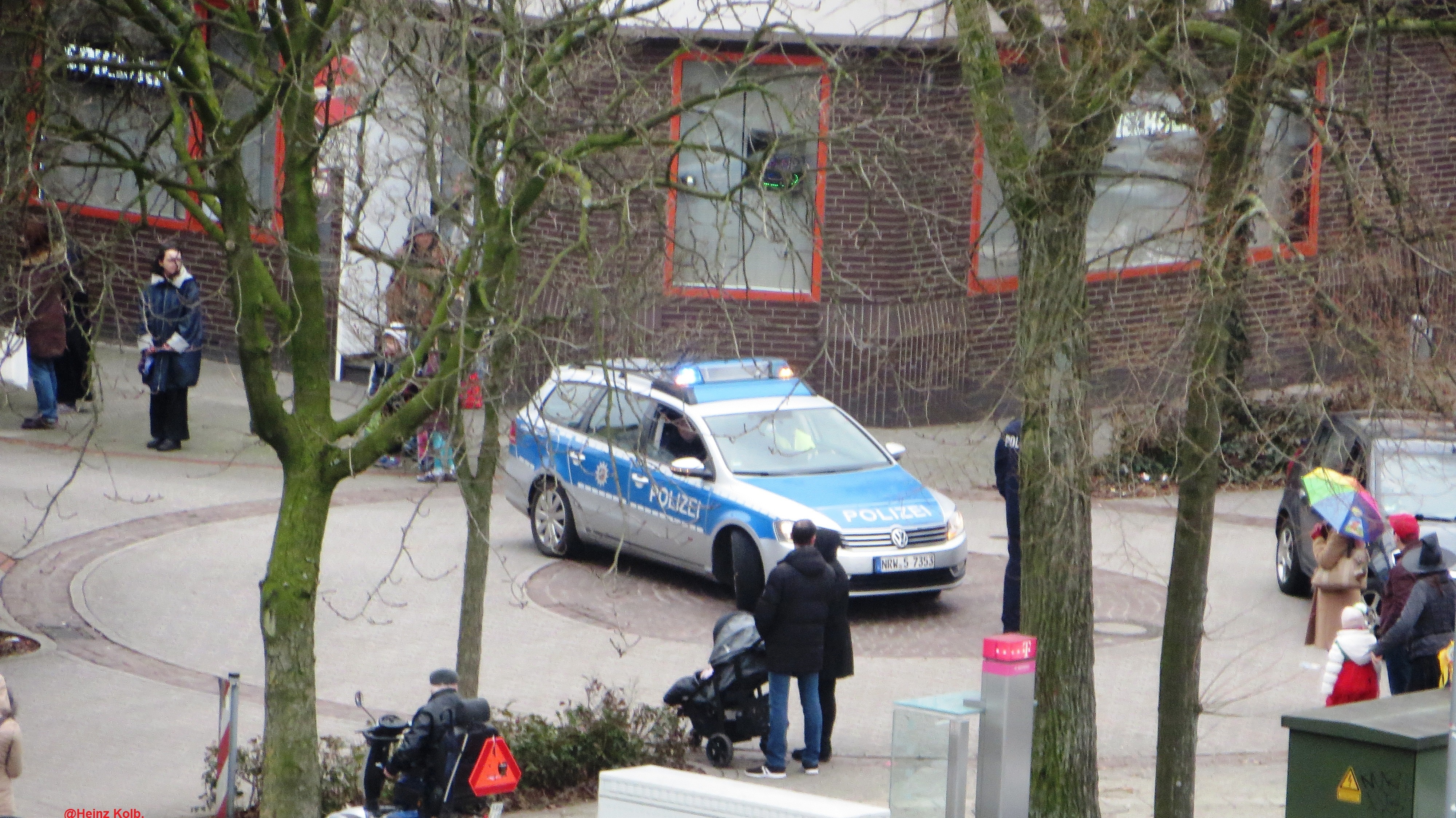 Gelsenkirchener Polizeiwagen. Archiv Bild.