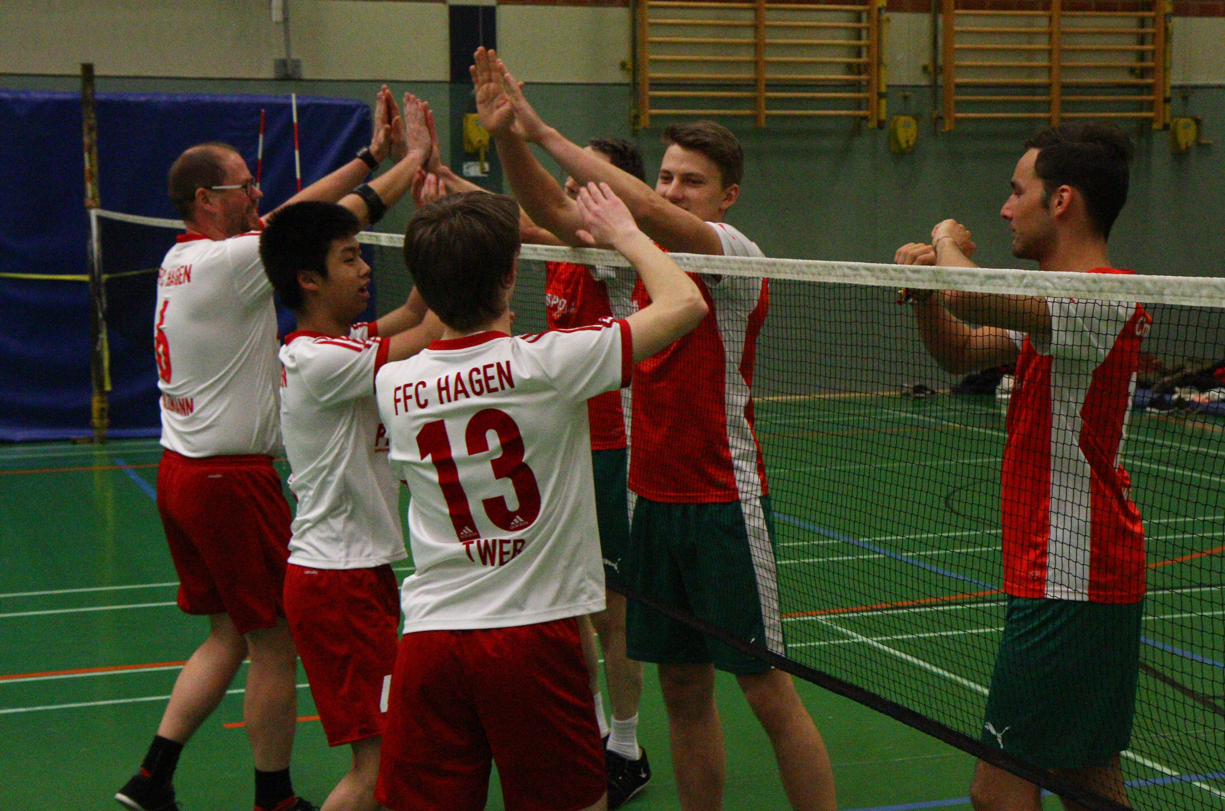 Für den FFC Hagen 2 mit (v.l.) Olaf Völzmann, Thomas Lam und Arne Twer setzte es zum Bundesligastart nur Niederlagen. (Foto Karsten-Thilo Raab)