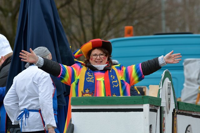 Der Rosenmontagsumzug 2017 in Gelsenkirchen-Erle. Foto Kurt Gritzan