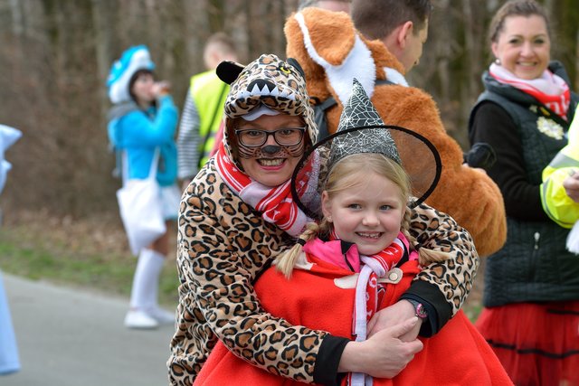 Der Rosenmontagsumzug 2017 in Gelsenkirchen-Erle. Foto Kurt Gritzan