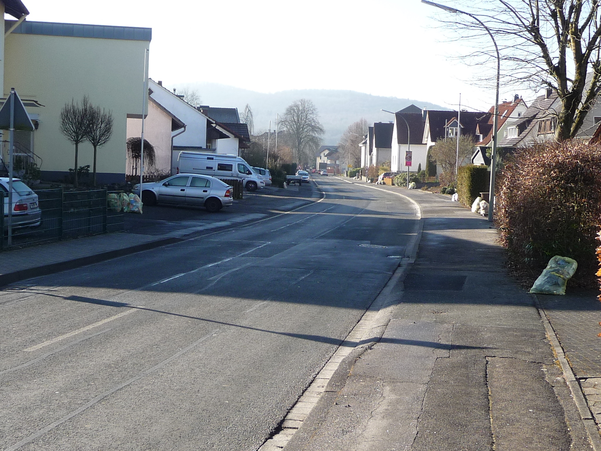 Blick in die obere, umzugestaltende Wannestraße