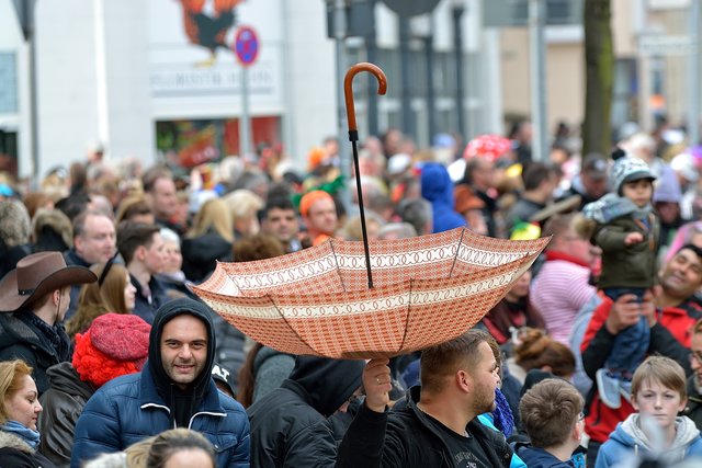 Der Rosenmontagsumzug 2017 in Gelsenkirchen-Erle. Foto Kurt Gritzan