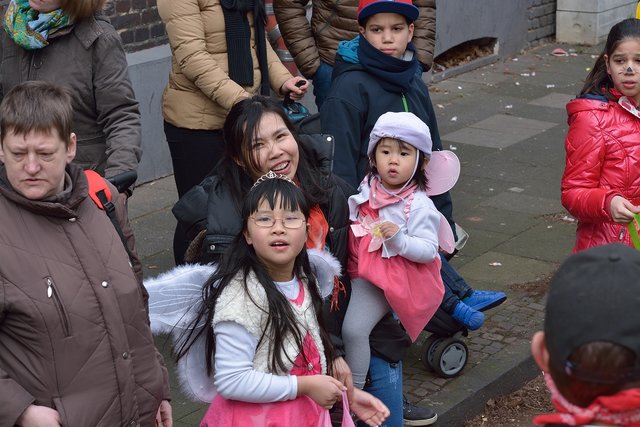 Der Rosenmontagsumzug 2017 in Gelsenkirchen-Erle. Foto Kurt Gritzan