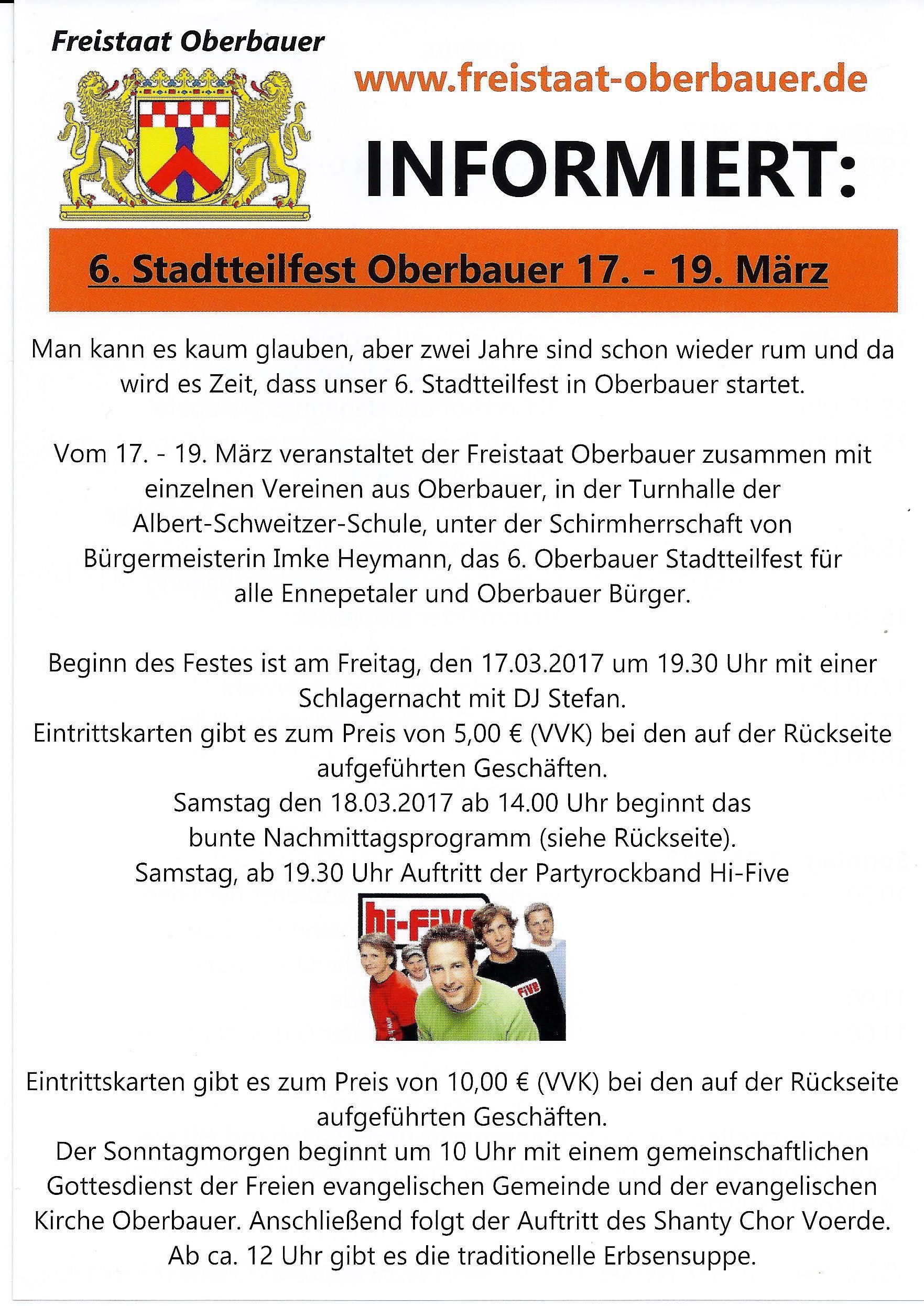 Es ist Freistaatzeit in Oberbauer