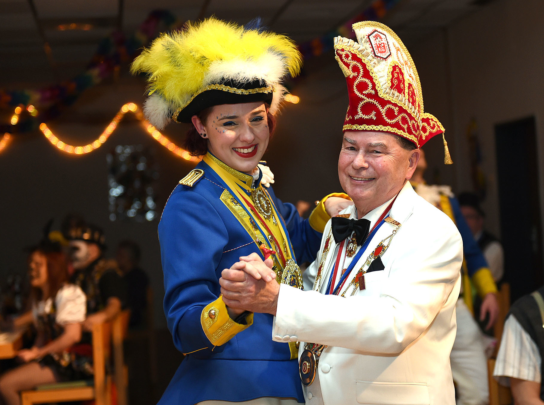 Karnevalsparty im Pfarrheim der ehemaligen Gemeinde Herz Jesu, Leoplatz