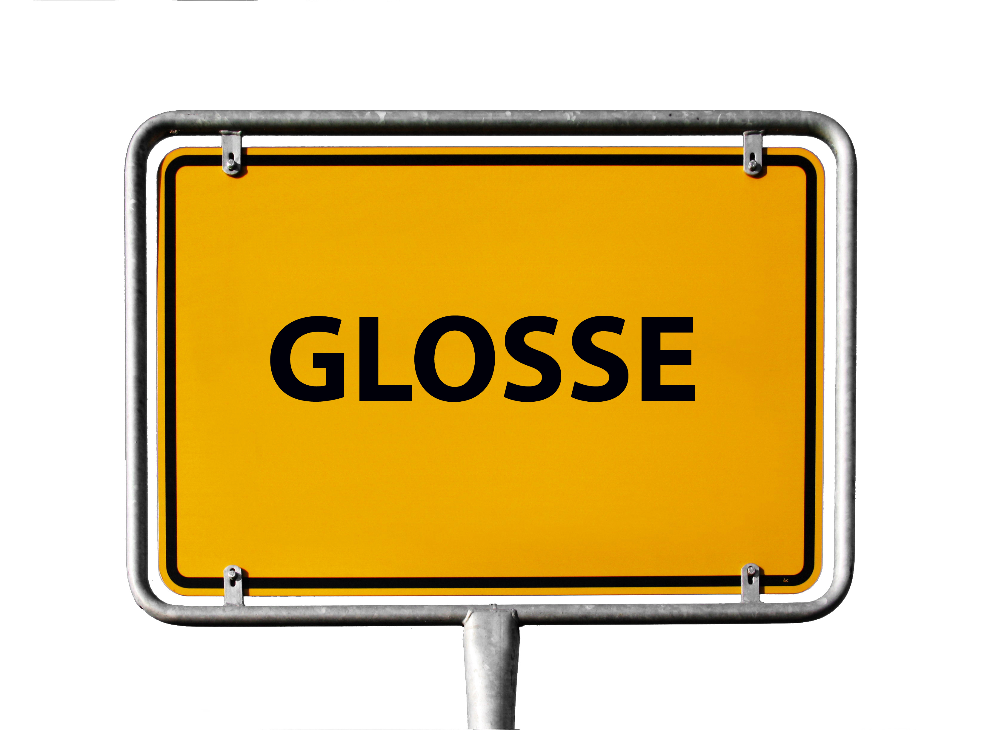 Ein leeres Schild