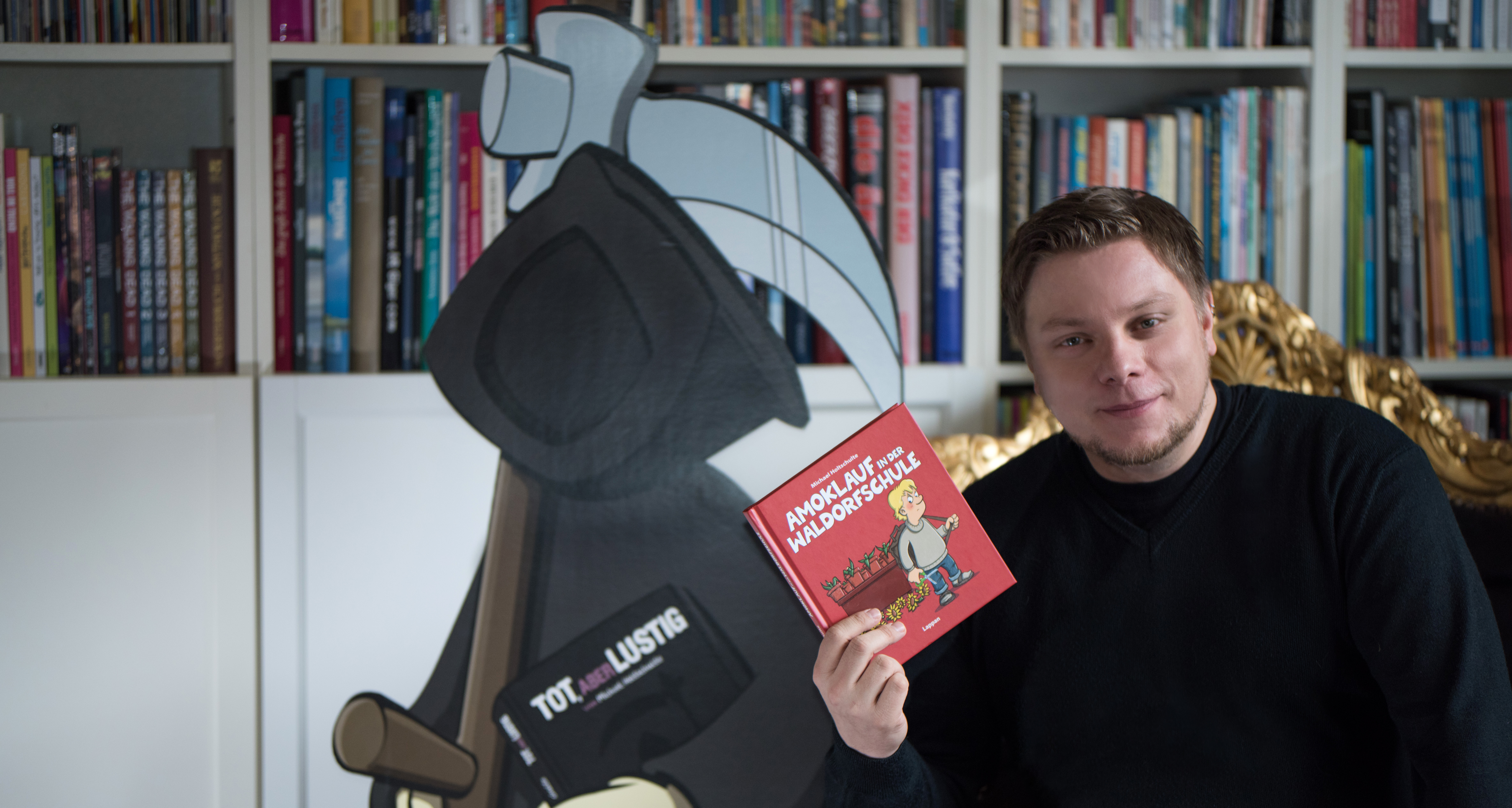 In dem neuen Buch "Amoklauf in der Waldorfschule" von Michael Holtschulte taucht auch der Sensenmann auf.