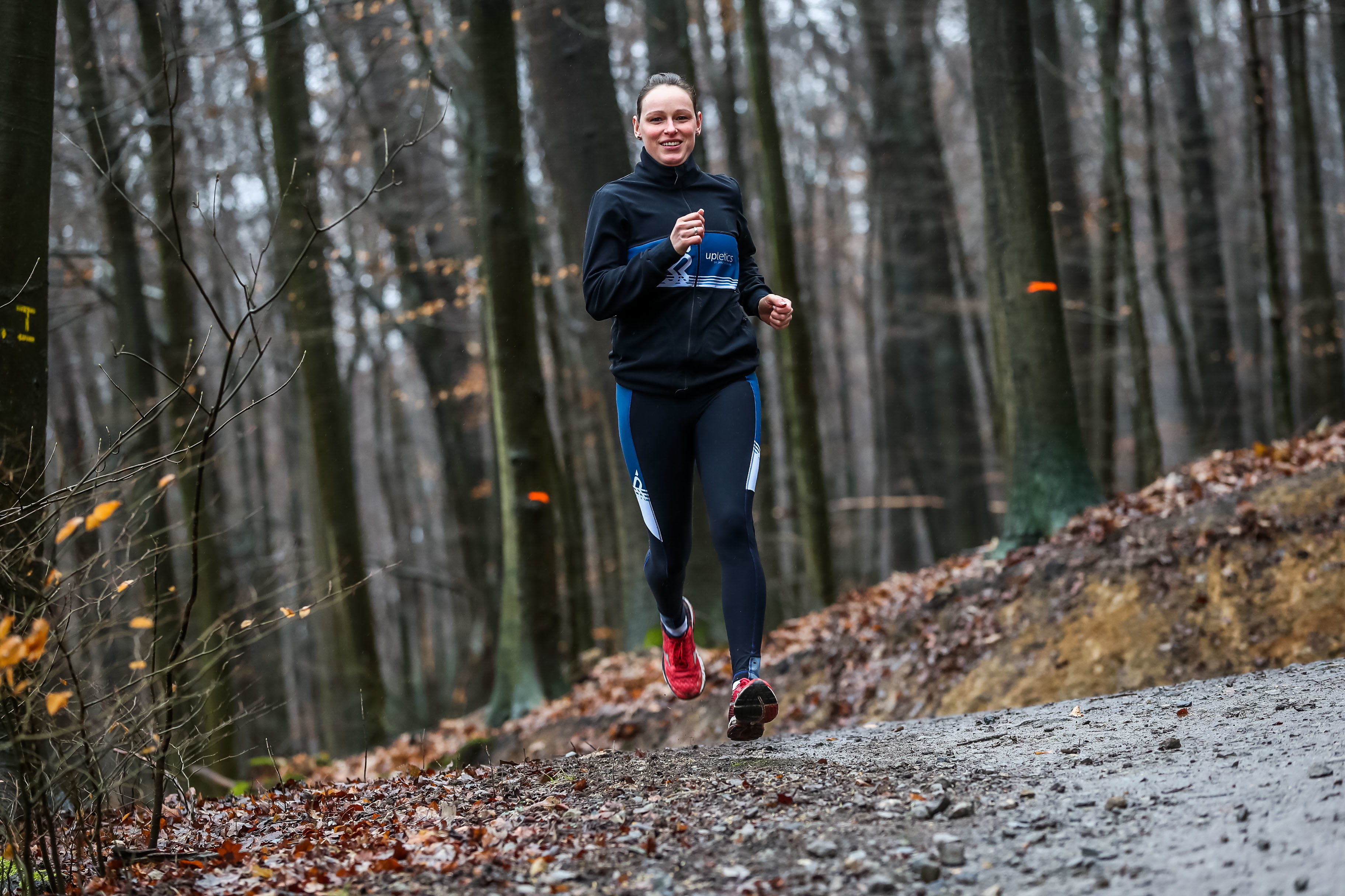 Jana Hartmann kümmert sich intensiv um die Laufgruppe. Foto: Schütze