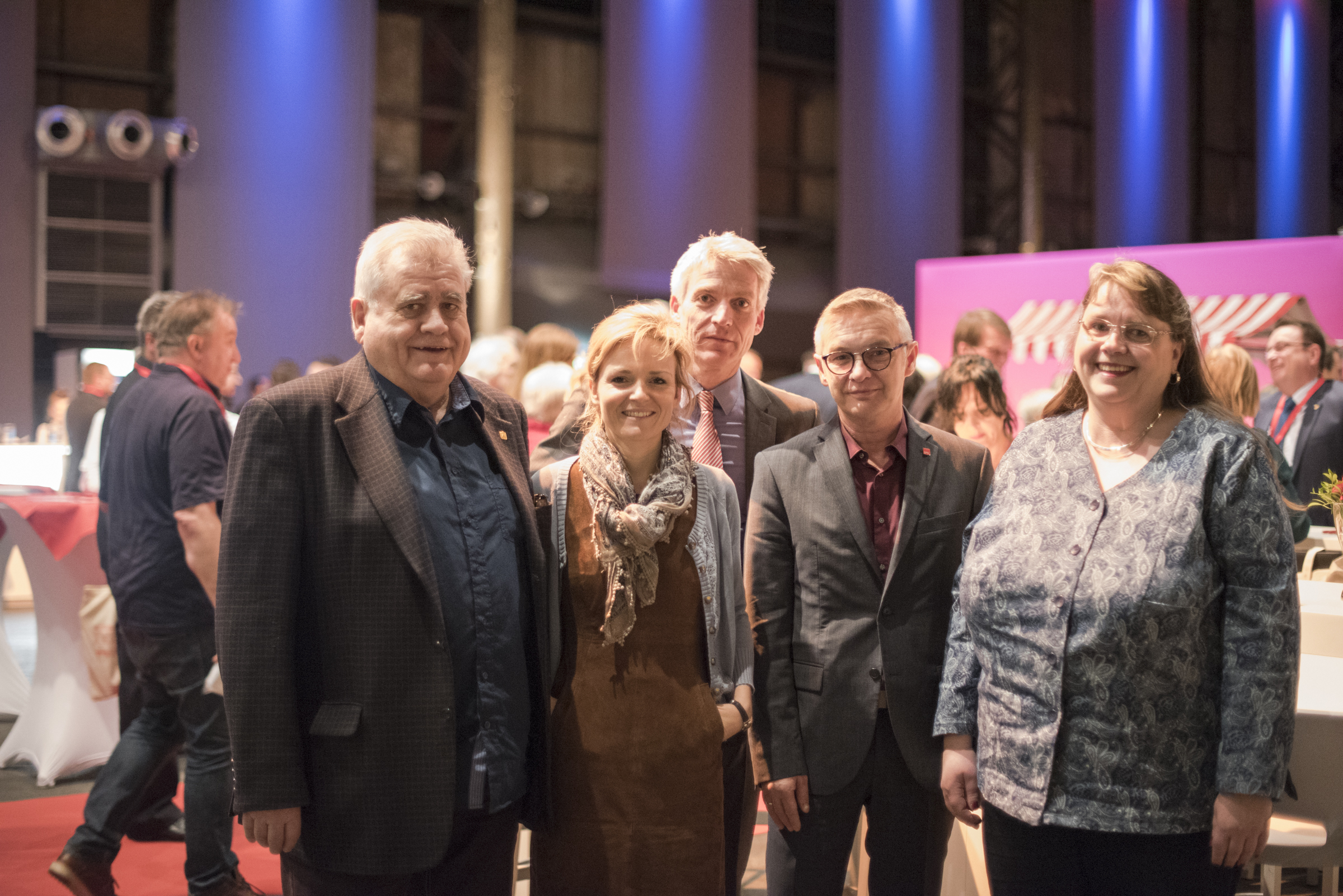 Beim Empfang für Ehrenamtler: Jürgen Lukas, Janine Laupenmühlen, Gereon Wolters, Oliver Kern, Andrea Lukas.
Foto: Henschke