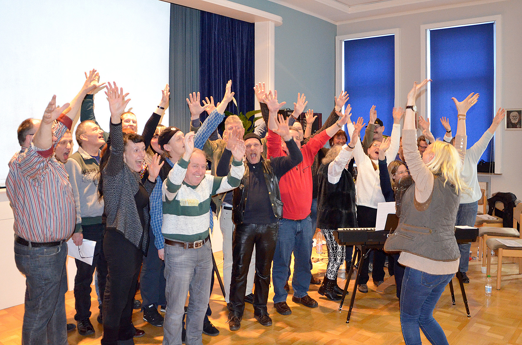 Unser Bild zeigt die Projektgruppe aus dem Vorjahr. Auch in diesem Jahr (am 17. März) gibt es wieder ein besonderes Gospel-Konzert, zu dem alle Interessierten herzlich eingeladen und willkommen sind.