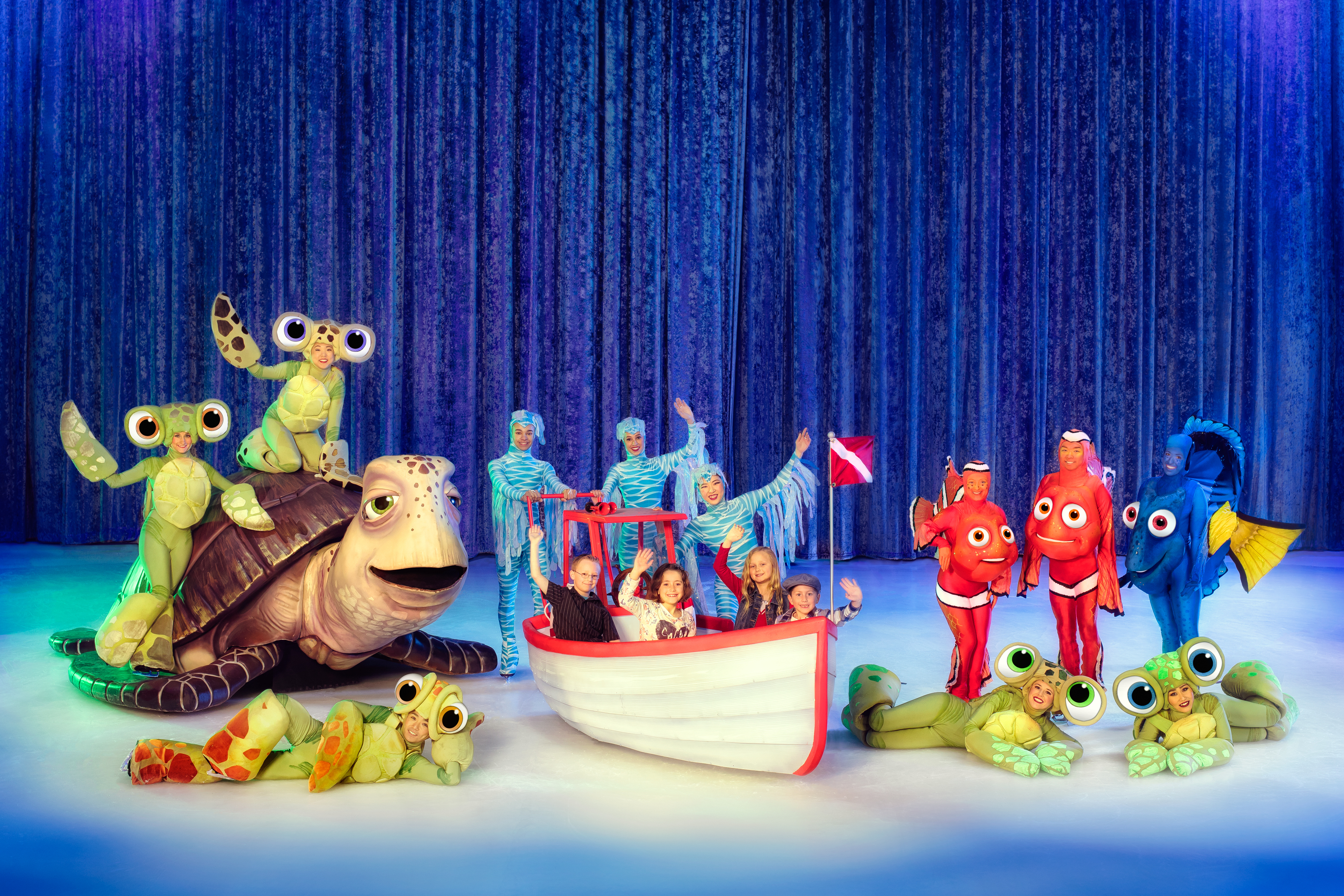Zusammen mit den Disney-Heldinnen und -Helden auf dem Eis sein: Ein Traum vieler Kinder.