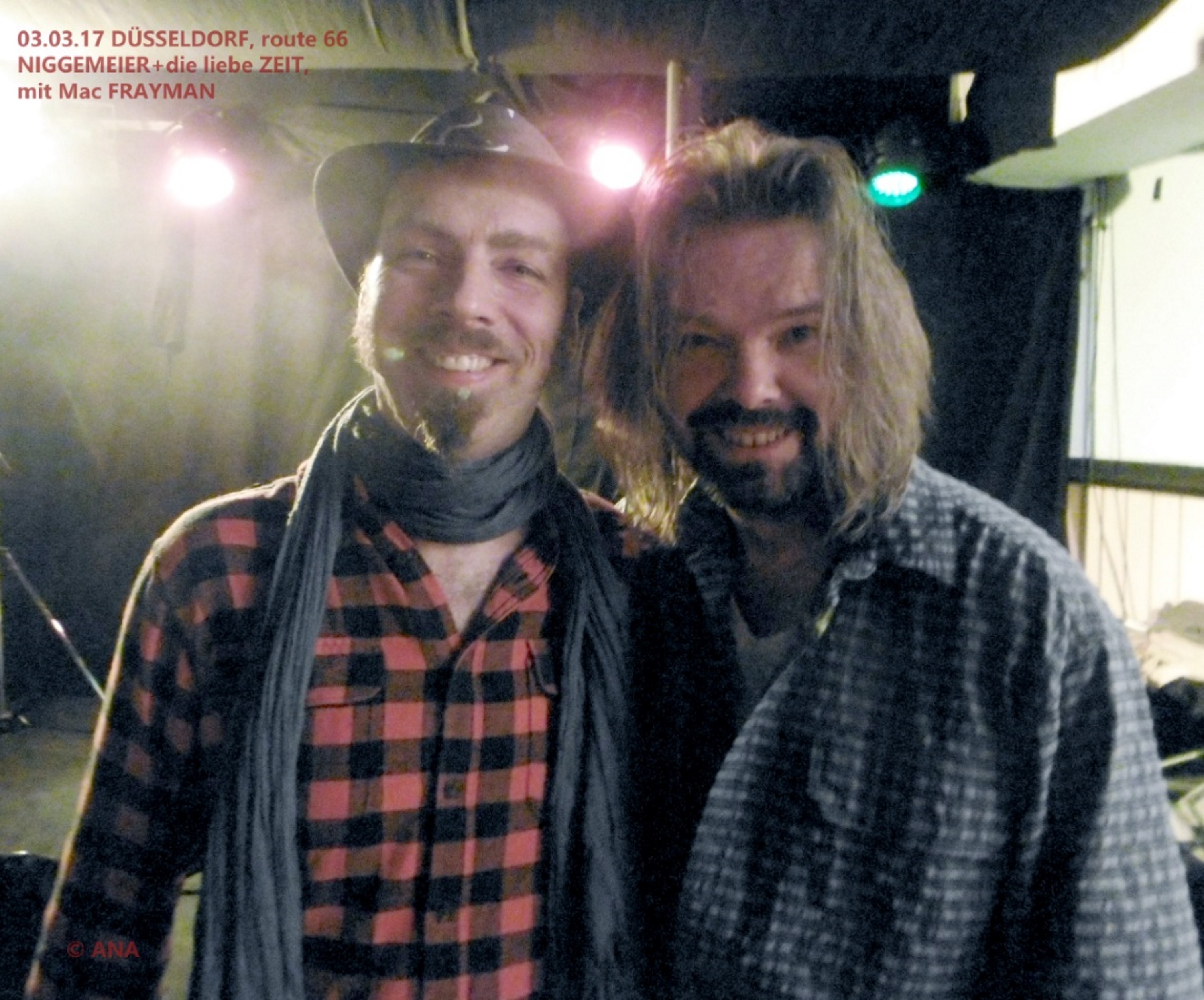 zwei, die sich verstehen! MUSIK... verbindet ...! Andreas Niggemeier und Mac Frayman