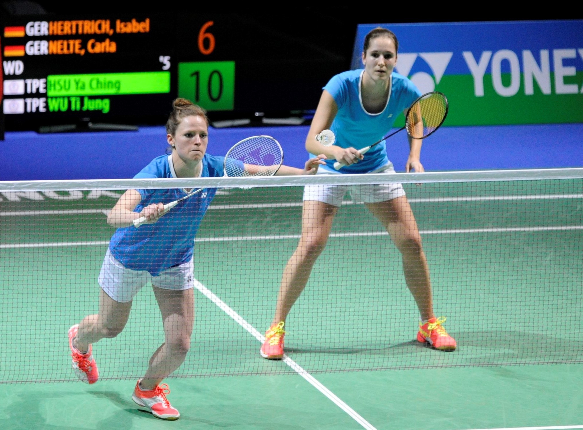 Sie stehen im Halbfinale der YONEX German Open 2017: Isabell Herttrich und Carla Nelte