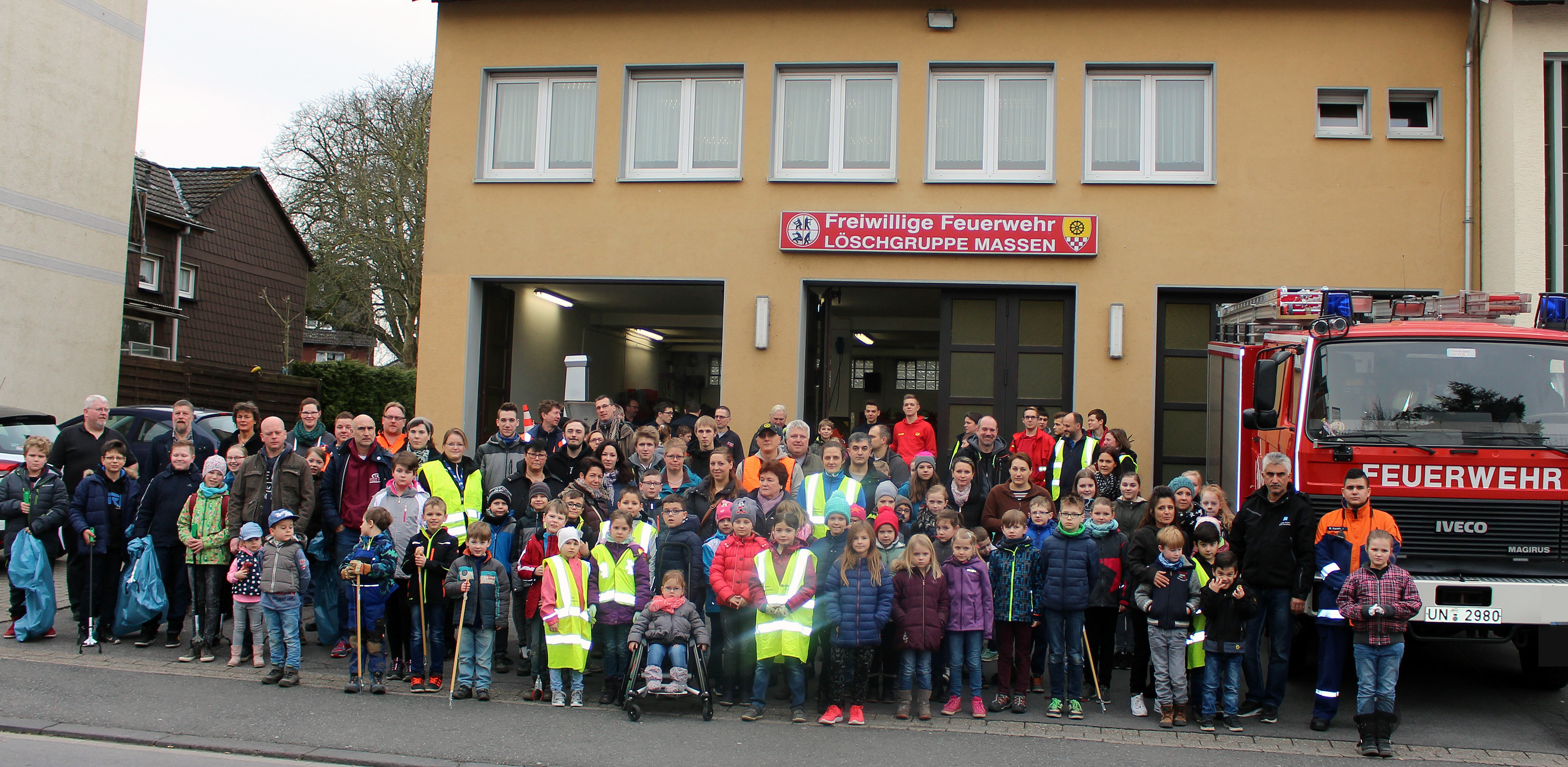 Start am Feuerwehrgerätehaus